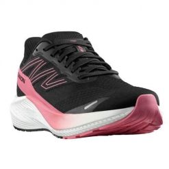 Buty do biegania damskie Salomon Aero Blaze. Czarne obuwie sportowe damskie Salomon, z gumy, za kostkę, bez zapięcia, do biegania. Za 624.00 zł.