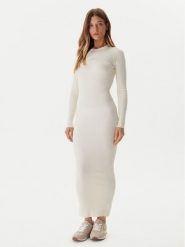 Guess Sukienka dzianinowa V5BK02 Z3JD2 Écru Slim Fit. Sukienki damskie Guess, z aplikacjami, z dzianiny, bez ramiączek. Za 329.99 zł.