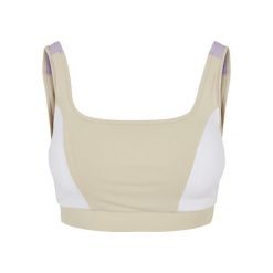 Biustonosz dla kobiet Urban Classics Color Block. Białe biustonosze sportowe damskie Urban Classics, bez wzorów. Za 160.50 zł.