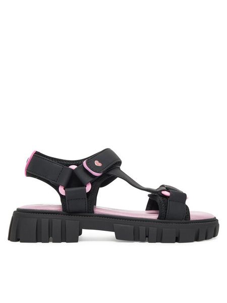 Powerpuff Girls Sandały CS-SS25-339WBPPG Czarny. Czarne sandały dziewczęce Powerpuff Girls, z materiału, bez obcasa, bez zapięcia. Za 129.99 zł.