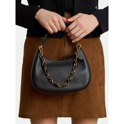 Torebka LAUREN RALPH LAUREN. Czarne torebki klasyczne damskie Lauren Ralph Lauren, bez dodatków. Za 1,599.00 zł.