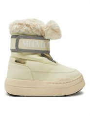 Moon Boot Śniegowce Junior Park Strap 80D3440030 Beżowy. Brązowe kozaki dziewczęce Moon Boot, bez wzorów, z materiału, bez obcasa, bez zapięcia. Za 629.99 zł.