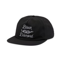 Czapka surfingowa Black Diamond Synthetic. Czarne czapki z daszkiem damskie Black Diamond, bez wzorów. Za 222.50 zł.