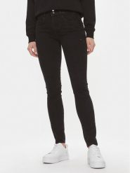 Guess Jeansy W4RA3 4D59I1 Czarny Skinny Fit. Czarne rurki damskie Guess, z aplikacjami, z bawełny. Za 659.99 zł.