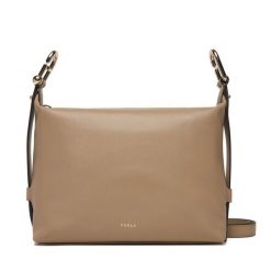Torebka Furla. Brązowe listonoszki damskie Furla, bez wzorów, bez dodatków. Za 1,769.00 zł.