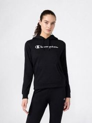 Champion Bluza w kolorze czarnym rozmiar: XXL. Czarne bluzy damskie Champion, xxl, bez wzorów, z bawełny, z kapturem. Za 144.92 zł.