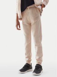 4F Spodnie dresowe 4FJWSS24TTROF587 Beżowy Regular Fit. Brązowe spodnie dresowe dziewczęce 4F, bez wzorów, z bawełny. Za 49.99 zł.