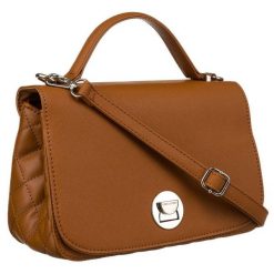 Karmelowa torebka damska crossbody ze srebrnymi okuciami - David Jones. Szare torebki klasyczne damskie David Jones, ze skóry ekologicznej, bez dodatków. Za 87.50 zł.