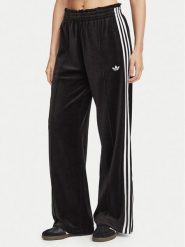 Adidas Spodnie dresowe Velour LG4295 Czarny Loose Fit. Czarne spodnie dresowe damskie Adidas, m, bez wzorów, z bawełny. Za 299.99 zł.