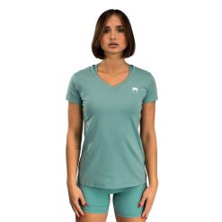 Koszulka damska Venum Essential Women'S T-Shirt. Zielone t-shirty damskie VENUM, l, bez wzorów, bez kołnierzyka. Za 129.99 zł.