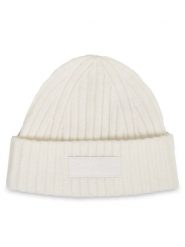 Tommy Hilfiger Czapka Tommy Twist Beanie AW0AW15325 Biały. Białe czapki damskie Tommy Hilfiger, na zimę, bez wzorów, z syntetyku. Za 269.99 zł.