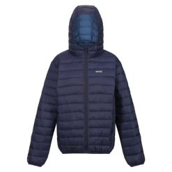 Kurtka Ocieplana Damska Z Kapturem Marizion. Niebieskie kurtki damskie Regatta, s, bez wzorów, z puchu, z kapturem. Za 238.99 zł.