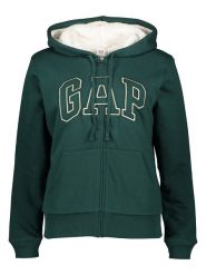 GAP Bluza w kolorze ciemnozielonym rozmiar: XXL. Zielone bluzy damskie GAP, xxl, bez wzorów, bez kaptura. Za 184.95 zł.