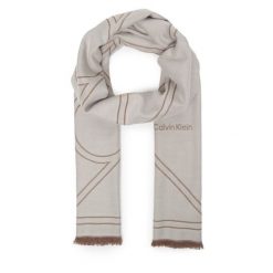 Szal Calvin Klein. Białe szaliki damskie Calvin Klein, bez wzorów. Za 249.99 zł.