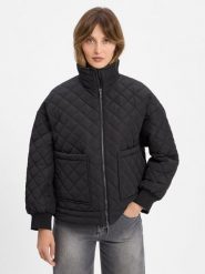 Armani Exchange kurtka pikowana Kobiety czarny, M. Czarne kurtki damskie Armani Exchange, m, bez wzorów, prążkowane, bez kaptura. Za 649.95 zł.