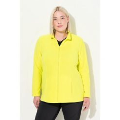 Damskie Bluza polarowa system modułowy do wpinania z recyklingu. Zielone bluzy damskie Ulla Popken, plus size, bez wzorów, z materiału, bez kaptura. W wyprzedaży za 159.99 zł.