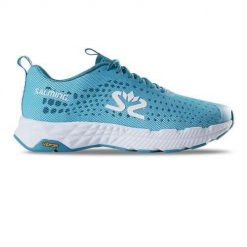 Buty do chodzenia damskie Salming Greyhound. Niebieskie obuwie sportowe damskie Salming, z gumy, bez zapięcia, trekkingowe. Za 529.99 zł.