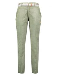 Geographical Norway Spodnie "Prioria" w kolorze khaki rozmiar: XXL. Brązowe spodnie materiałowe damskie Geographical Norway, bez wzorów, z bawełny. Za 75.34 zł.