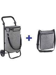 Wenko Wózek w kolorze szarym na zakupy - 45 x 95 x 28 cm rozmiar: onesize. Szare shopper bag Wenko, bez wzorów, duże, bez dodatków. Za 217.99 zł.