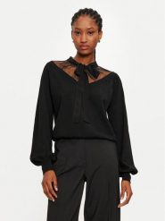 TWINSET Sweter 242TP3021 Czarny Relaxed Fit. Czarne swetry klasyczne damskie Twinset, l, z wiskozy, bez kołnierzyka. Za 759.99 zł.