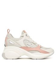 MICHAEL Michael Kors Sneakersy Zuma Knit Trainer 43S6ZUFS1D Różowy. Czerwone obuwie sportowe damskie MICHAEL Michael Kors, ze skóry, bez zapięcia. Za 819.99 zł.