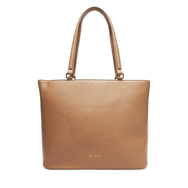 Torebka JENNY. Brązowe shopper bag Jenny, bez wzorów, bez dodatków. Za 139.99 zł.