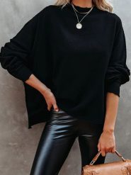 LA Angels Sweter w kolorze czarnym rozmiar: S. Czarne swetry klasyczne damskie LA Angels, s, bez kołnierzyka. Za 104.14 zł.