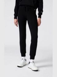 Champion Spodnie dresowe w kolorze czarnym rozmiar: XXL. Czarne spodnie dresowe damskie Champion, xxl, bez wzorów, z bawełny. Za 83.22 zł.