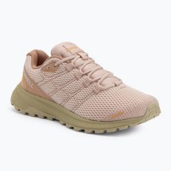 Buty do biegania damskie Merrell Fly Strike. Czerwone obuwie sportowe damskie Merrell, bez zapięcia, do biegania. Za 399.99 zł.
