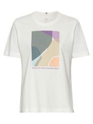 Camel Active Koszulka w kolorze białym rozmiar: XL. Białe bluzki damskie Camel Active, xl, bez wzorów, z bawełny, bez kołnierzyka, bez ramiączek. Za 83.03 zł.