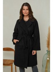 Curvy Lady Płaszcz przejściowy w kolorze czarnym rozmiar: 48/50. Czarne płaszcze damskie Curvy Lady, bez wzorów, bez kaptura. Za 131.74 zł.