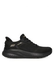 Skechers Sneakersy BOBS SQUAD CHAOS 117497 BBK Czarny. Czarne obuwie sportowe damskie Skechers, z materiału, bez zapięcia. Za 339.99 zł.