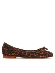 Balagan Baleriny Amuka Brązowy. Brązowe balerinki damskie BALAGAN, bez wzorów, ze skóry. Za 389.99 zł.
