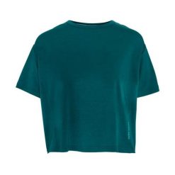 Koszulka damska Kari Traa Mija. Niebieskie bluzki damskie Kari Traa, bez wzorów, sportowe, bez kołnierzyka, bez ramiączek. Za 317.00 zł.