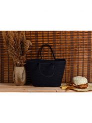 Scandinavia Concept Shopper bag "Ezekiel" w kolorze czarnym - 46 x 46 x 18 cm rozmiar: onesize. Czarne shopper bag Scandinavia Concept, bez wzorów, z bawełny, na ramię, bez dodatków. Za 127.05 zł.