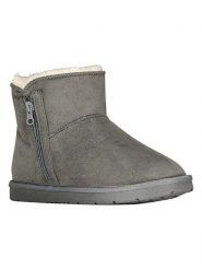 Geographical Norway Botki zimowe "Ozipnat" w kolorze szarym rozmiar: 38. Szare botki damskie Geographical Norway, na zimę, z futra, bez obcasa, bez zapięcia. Za 121.99 zł.