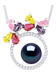 Pearl Addict Srebrny naszyjnik z perłą - dł. 42 cm rozmiar: onesize. Szare naszyjniki damskie Pearl Addict, z cyrkonią, srebrne. Za 260.99 zł.