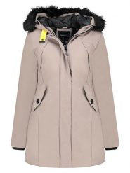 ANAPURNA Parka "Cherifana" w kolorze szarobrązowym rozmiar: XL. Brązowe parki damskie ANAPURNA, xl, bez kaptura. Za 215.21 zł.