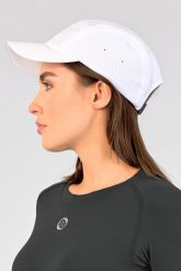 Czapka z daszkiem do biegania Unisex Nessi Sportswear. Białe czapki z daszkiem damskie NESSI SPORTSWEAR, bez wzorów, z elastanu. Za 279.00 zł.