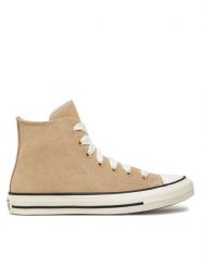 Converse Trampki Chuck Taylor All Star Suede Hi A10416C Brązowy. Brązowe trampki damskie Converse, bez wzorów, ze skóry, bez zapięcia. Za 249.99 zł.