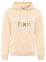 Zwillingsherz Bluza "Dog Life" w kolorze beżowym rozmiar: L/XL. Brązowe bluzy damskie Zwillingsherz, l, bez wzorów, z kapturem. Za 143.90 zł.