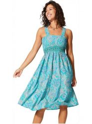 Aller Simplement Sukienka w kolorze turkusowym rozmiar: 34-40. Niebieskie sukienki damskie Aller Simplement, bez wzorów, bez ramiączek. Za 56.99 zł.