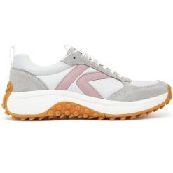 KEEN KS86 W Damskie skórzane sneakersy Alloy/Toadstool – Rozmiar 40. Białe obuwie sportowe damskie Keen, ze skóry, bez zapięcia. Za 421.99 zł.