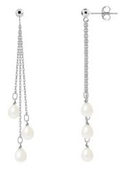 Pearl Addict Srebrne kolczyki-wkrętki z perłami rozmiar: onesize. Białe kolczyki damskie Pearl Addict, z perłą, srebrne. Za 252.99 zł.