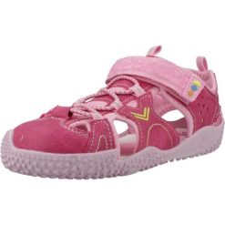 Sandały PABLOSKY 985870P Rose. Czerwone sandały damskie Pablosky, bez wzorów, z syntetyku, bez obcasa, bez zapięcia. Za 172.99 zł.