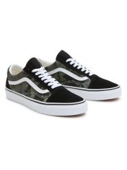 Vans Skórzane sneakersy "Old Skool" w kolorze czarno-oliwkowym rozmiar: 43. Brązowe obuwie sportowe damskie Vans, bez zapięcia. Za 163.26 zł.