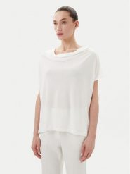 Bruuns Bazaar Bluzka Ginae BBW4362 Biały Regular Fit. Białe bluzki damskie Bruuns Bazaar, xs, bez wzorów, z lyocellu, bez kołnierzyka, bez ramiączek. Za 209.99 zł.