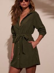 LA Angels Sukienka w kolorze khaki rozmiar: L. Brązowe sukienki damskie LA Angels, bez wzorów, bez ramiączek. Za 165.99 zł.