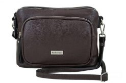 Listonoszka skórzana BARBERINI'S c. brązowa 990-11. Brązowe shopper bag Barberinis, bez wzorów, ze skóry, małe, bez dodatków. Za 239.99 zł.