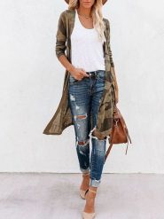 Milan Kiss Kardigan w kolorze khaki rozmiar: XL. Brązowe kardigany damskie Milan Kiss, xl, bez wzorów. Za 152.99 zł.